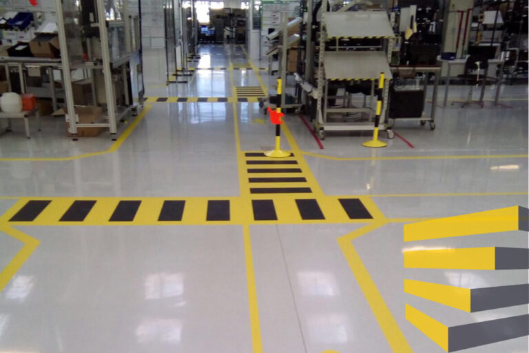 Serviap Logistics Warehouse floor markings