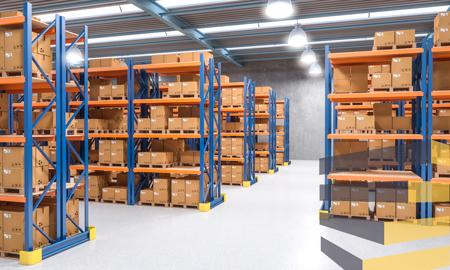 A photo of clean racks to illustrate importance of industrial warehouse cleaning
