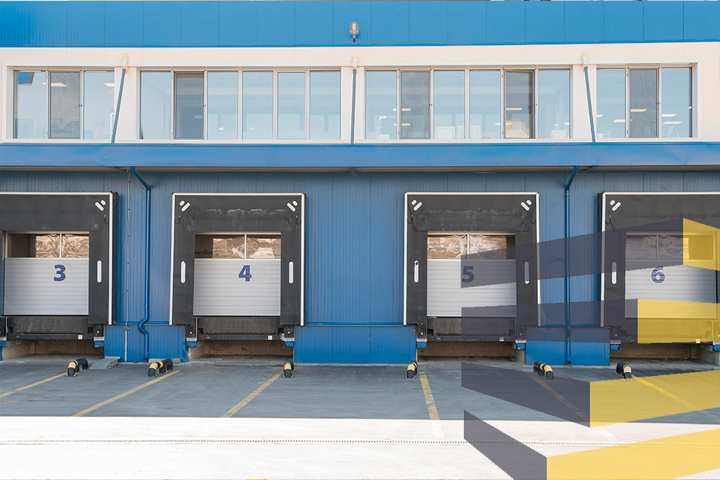 Image of a loading bay to illustrate article on logistics parks