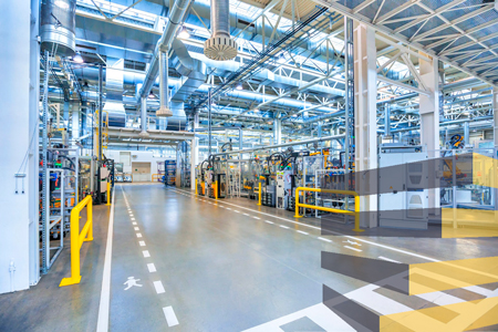 A stock image of warehouse floor markings to accompany article on warehouse floor marking guidelines in Brazil, Mexico, and the United States.