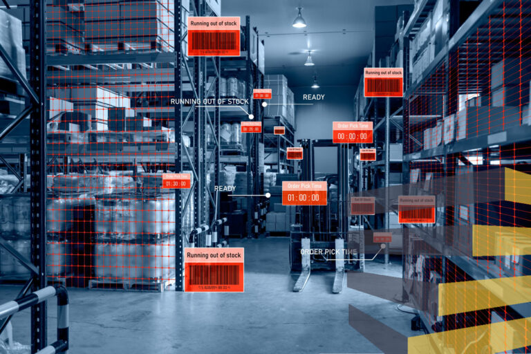 Stock image used to accompany Serviap Logistics article on warehouse label types.