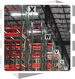 Serviap Logistics Aisle Signage warehouse