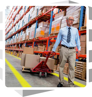 Serviap Logistics floor marking warehouse
