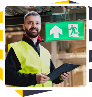 Serviap Logistics Safety Signaling warehouse