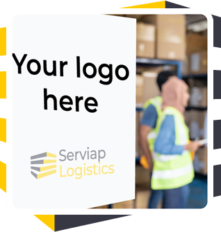 Serviap Logistics Signage with Logo warehouse